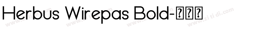 Herbus Wirepas Bold字体转换